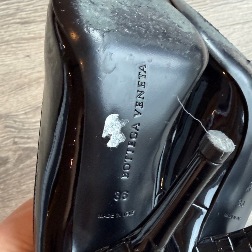 Bottega Veneta Patent Black Heel Size 36 - Picture 8 of 9